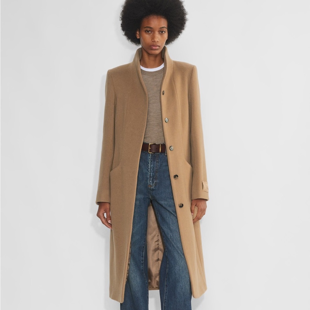 Aritzia Long Wool Cashmere Coat XS